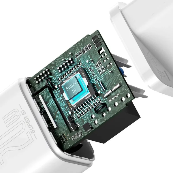 Зарядно BASEUS Super Si, 220V 20W, 1C, USB-C, CCSUP-B02, Бял 5