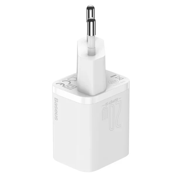 Зарядно BASEUS Super Si, 220V 20W, 1C, USB-C, CCSUP-B02, Бял 2
