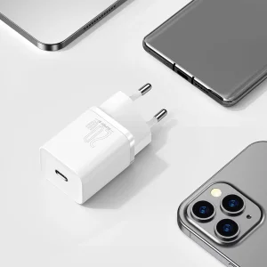 Зарядно BASEUS Super Si, 220V 20W, 1C, USB-C, CCSUP-B02, Бял 4