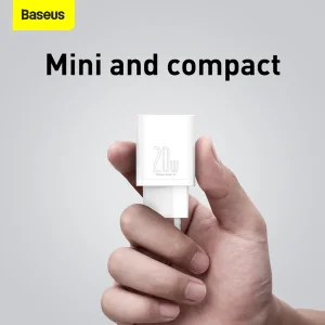 Зарядно BASEUS Super Si, 220V 20W, 1C, USB-C, CCSUP-B02, Бял 6