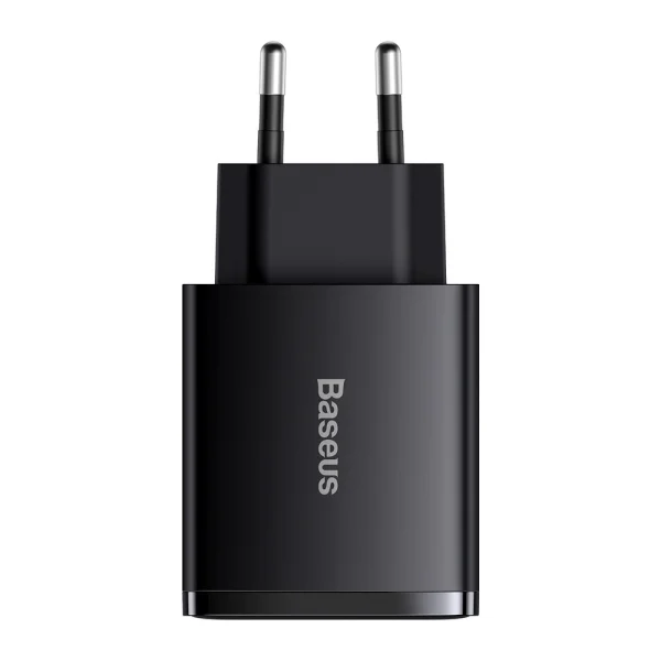 Зарядно BASEUS  Compact 220V, 20W, USB-A, USB-C, CCXJ-B01, Черен 1