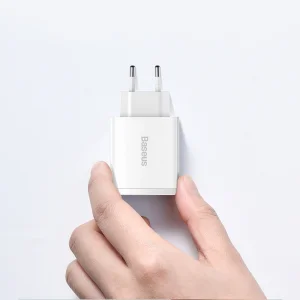 Зарядно BASEUS Compact 220V, 20W, USB-A, USB-C, CCXJ-B02, Бял 5