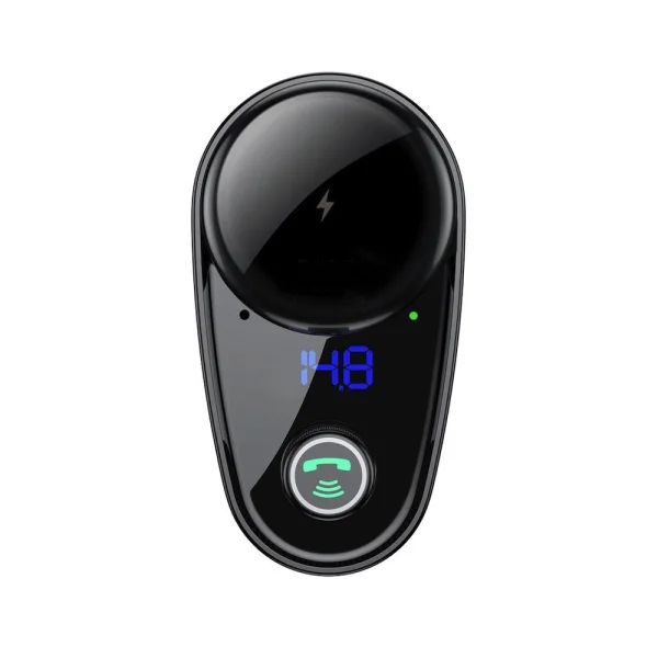 Трансмитер BASEUS MP3 Wireless 12W, QC, 2.4A, 2xUSB-A, 12V Socket, T typed Locomotive S- CCHC000001 3