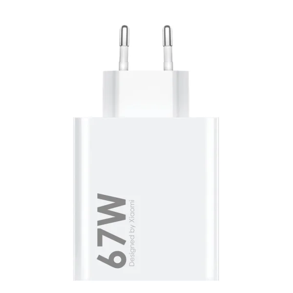 Зарядно Xiaomi MDY-12-EH USB-A 67W Travel Charger, с кабел от USB-A към USB-C 6.2A, Бял 3
