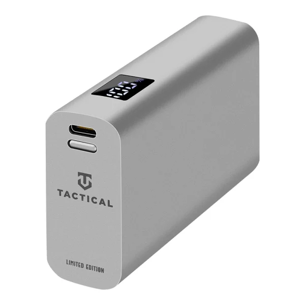 External Battery Tactical EDC Brick 9600mAh, Power Bank, Silver 2