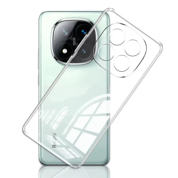 Silicone case for Xiaomi Redmi Note 14 Pro 4G, 2mm, Transparent 1