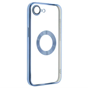 Силиконов калъф Glam за iPhone 16e/17e, Син