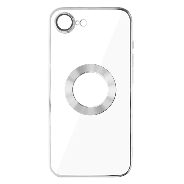 Silicone case Glam for iPhone 16e/17e, Silver 3