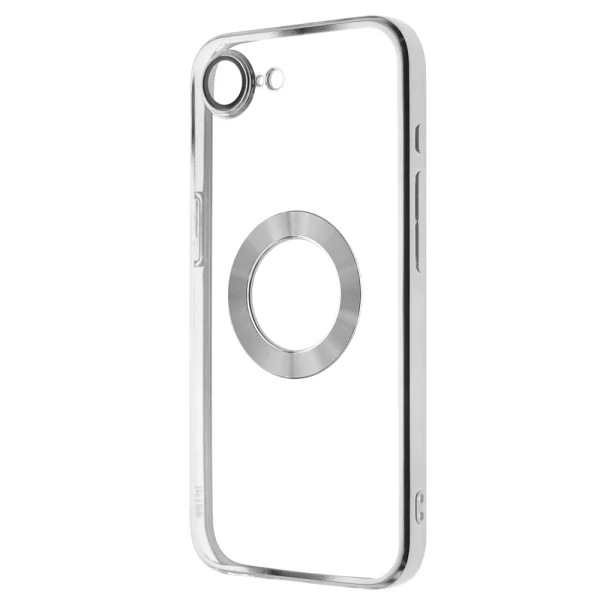 Silicone case Glam for iPhone 16e/17e, Silver 2