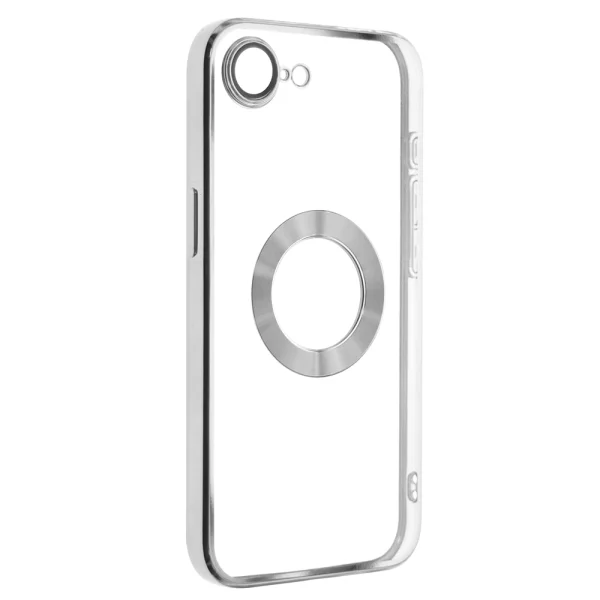 Silicone case Glam for iPhone 16e/17e, Silver 1