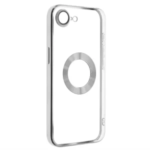 Силиконов калъф Glam за iPhone 16e/17e, Сребрист