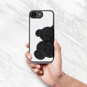 Удароустойчив калъф Teddy Bear за iPhone 16e/17e, Черен 3