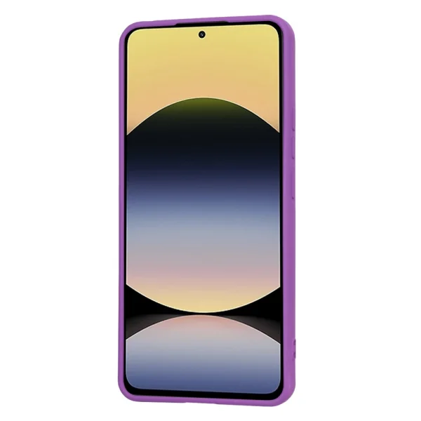 Techsuit SoftFlex Silicone Case for Xiaomi Redmi Note 14 5G, Purple 4