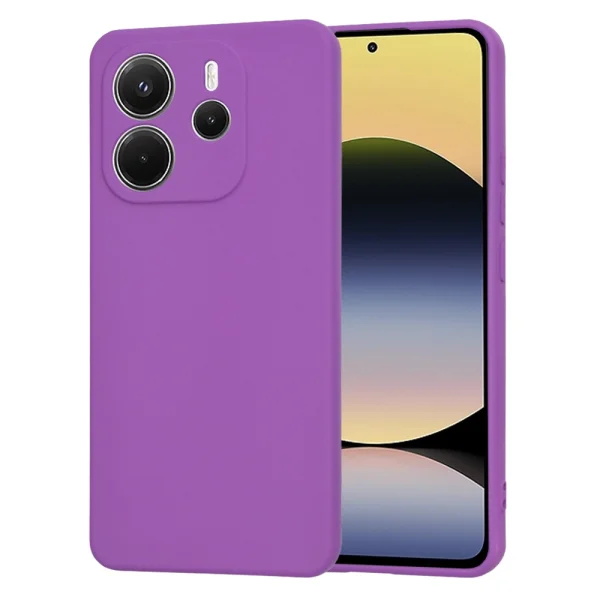 Techsuit SoftFlex Silicone Case for Xiaomi Redmi Note 14 5G, Purple 1