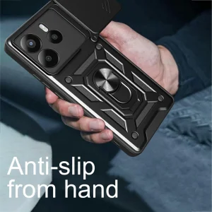 Shockproof case Techsuit CamShield for Xiaomi Redmi Note 14 4G, Black 3