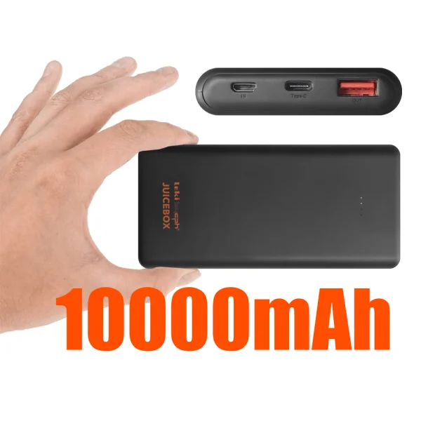 Външна батерия Leki by cph Juicebox 10000mAh, Черен 2
