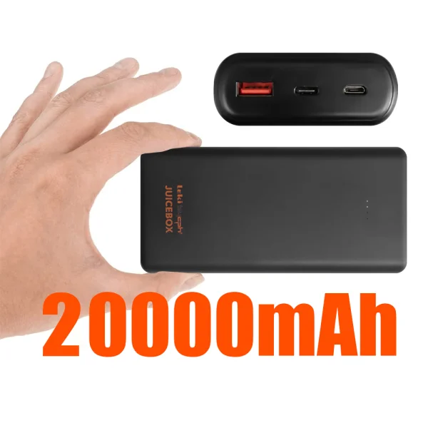 Външна батерия Leki by cph Juicebox 20000mAh, Черен 2