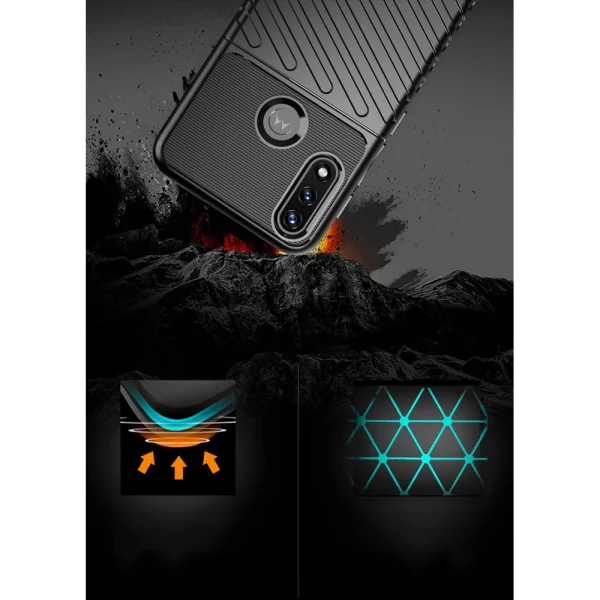 Силиконов калъф Thunder за Motorola Moto E7 Power / Moto E7i Power, Черен 4