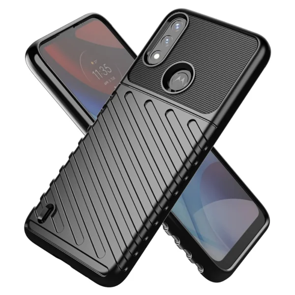 Силиконов калъф Thunder за Motorola Moto E7 Power / Moto E7i Power, Черен 2