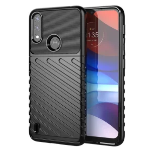 Силиконов калъф Thunder за Motorola Moto E7 Power / Moto E7i Power, Черен
