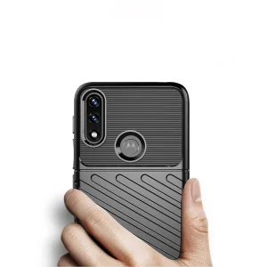 Силиконов калъф Thunder за Motorola Moto E7 Power / Moto E7i Power, Черен 3