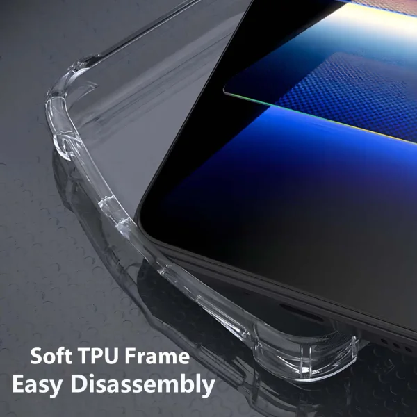 Anti Shock Silicone Case for Xiaomi 15 5G, 1.5mm, Transparent 4