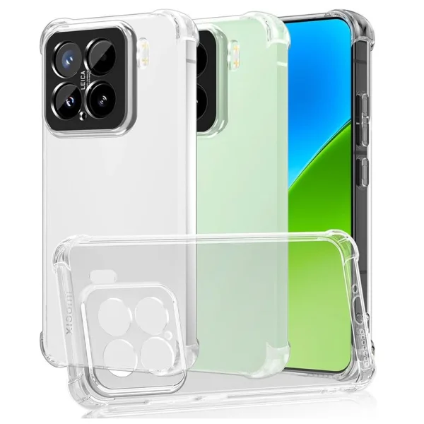 Anti Shock Silicone Case for Xiaomi 15 5G, 1.5mm, Transparent 3