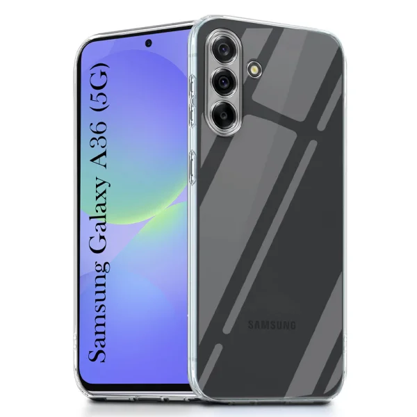 Silicone case for Samsung Galaxy A36 5G / A37 5G, 2mm, Transparent 1