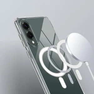 Удароустойчив калъф Mag Cover MagSF за Samsung Galaxy S25 Edge, Прозрачен 3