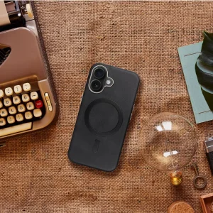 Gentleman Mag Cover Shockproof Case for iPhone 16, Black 5