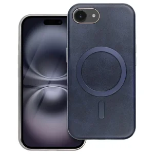 Удароустойчив калъф Gentleman Mag Cover за iPhone 16e/17e, Тъмно син