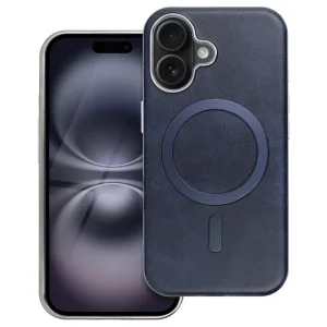 Удароустойчив калъф Gentleman Mag Cover за iPhone 16, Тъмно син