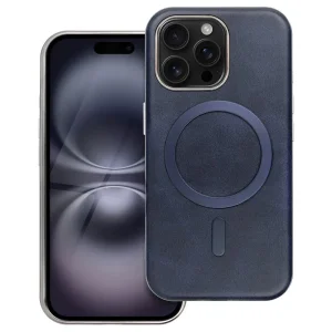 Удароустойчив калъф Gentleman Mag Cover за iPhone 16 Pro, Тъмно син