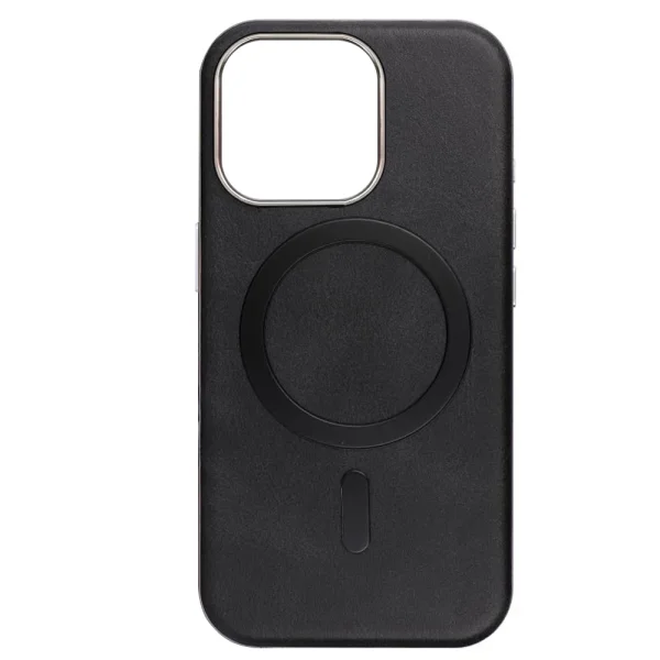Shock-resistant case Gentleman Mag Cover for iPhone 16 Pro Max, Black 2