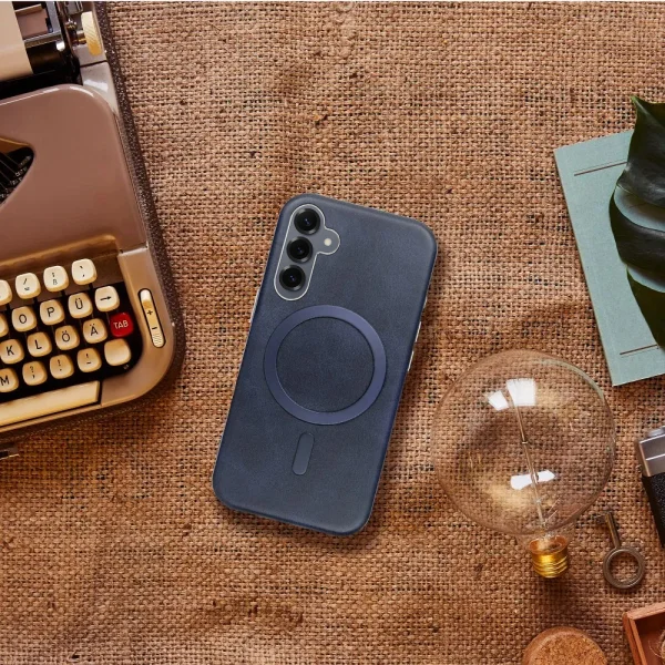 Shockproof case Gentleman Mag Cover for Samsung Galaxy S25, Dark blue 3