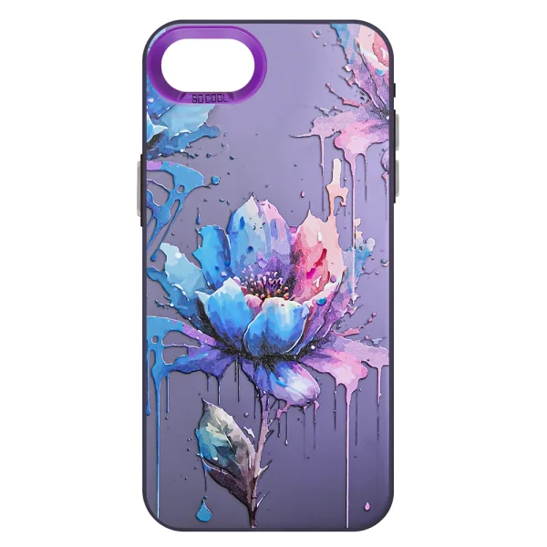 Shockproof case SOCOOL for iPhone 16e/17e, Flower 2