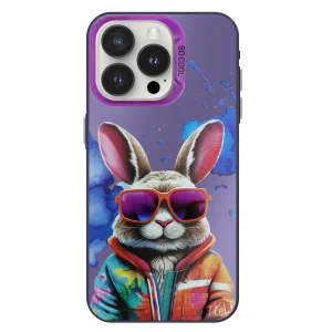 Удароустойчив калъф SOCOOL за iPhone 16 Pro, Заек
