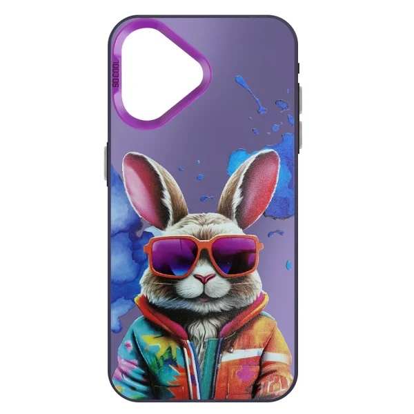 Shockproof case SOCOOL for iPhone 16, Rabbit 2