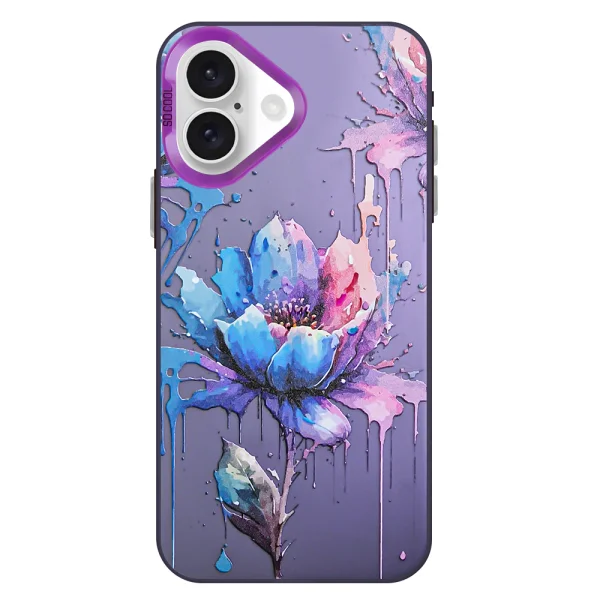 Shockproof case SOCOOL for iPhone 16, Flower 1