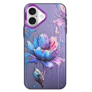 Удароустойчив калъф SOCOOL за iPhone 16, Цвете