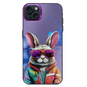 Удароустойчив калъф SOCOOL за iPhone 15, Заек