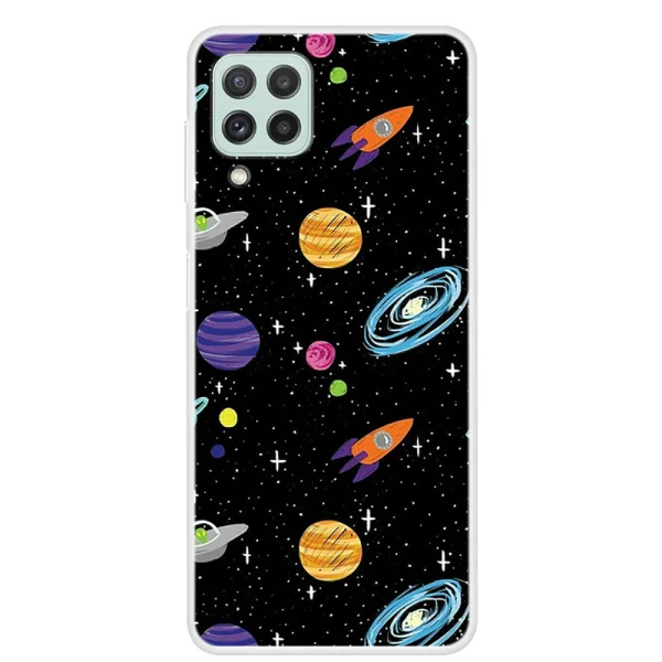 Silicone case for Samsung Galaxy A22 4G, Planets 1