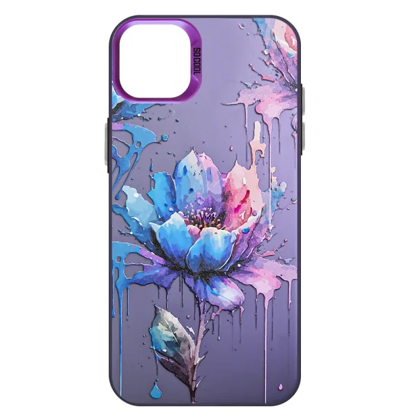 Удароустойчив калъф SOCOOL за iPhone 13 и iPhone 14, Цвете 2