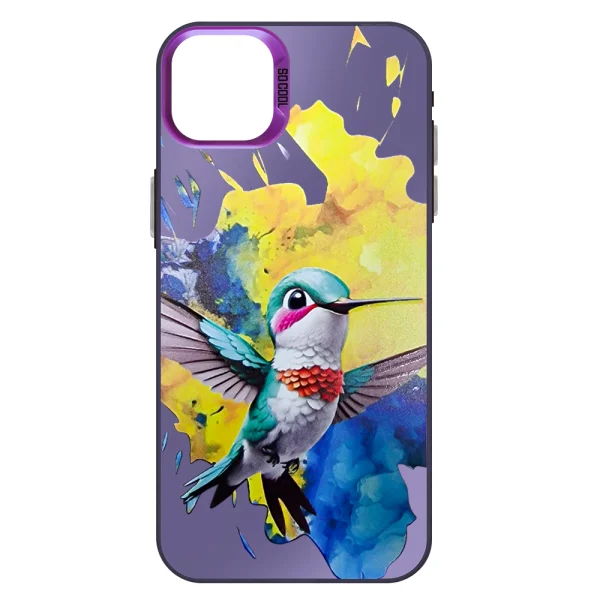 Удароустойчив калъф SOCOOL за iPhone 13 и iPhone 14, Птичка 2