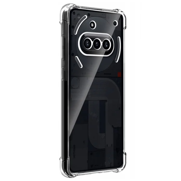 Techsuit Shockproof Silicone Case for Nothing Phone 3a, Transparent 3