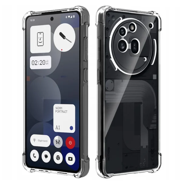 Силиконов калъф Techsuit Shockproof за Nothing Phone 3a Pro, Прозрачен 1