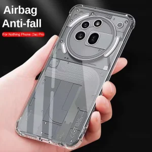 Силиконов калъф Techsuit Shockproof за Nothing Phone 3a Pro, Прозрачен 3
