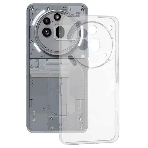 Techsuit Silicone Case for Nothing Phone 3a Pro, Transparent 1
