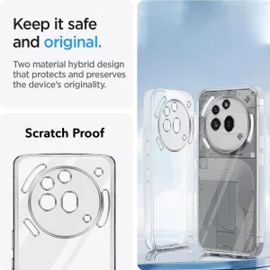 Techsuit Silicone Case for Nothing Phone 3a Pro, Transparent 3