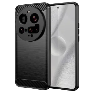 Силиконов Калъф Techsuit Carbon Fibre Brushed за Xiaomi 15 Utra, Черен